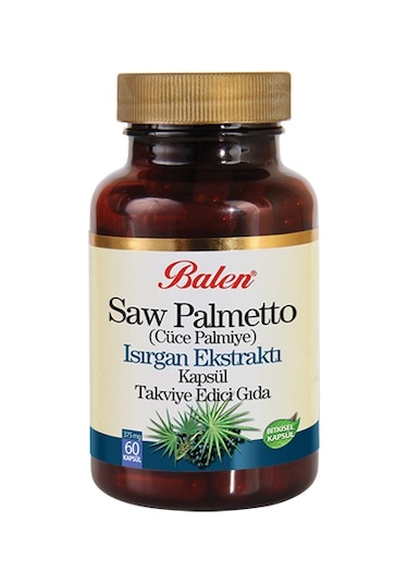 Balen Saw Palmetto Cüce Palmiye Isırgan Ekstraktı 375 Mg 60  Kapsül