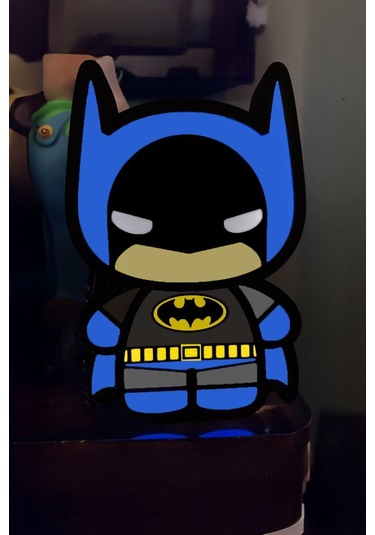 Bebek Batman Tasarımlı Gece Lambası Çok Renkli