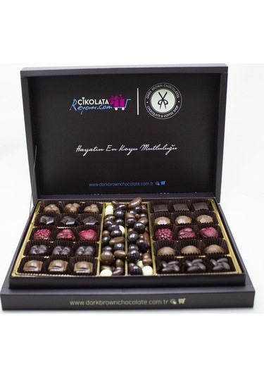 Dark Brown Hediye Çikolata 30 Adet Spesiyel Türüf Çikolata Katkısız Çikolata