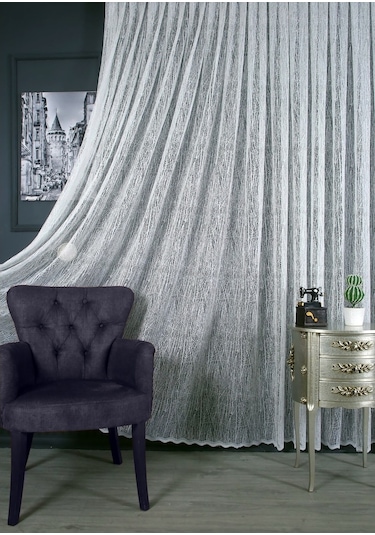 Evdepo Home Kullanıma Hazır Tül Perde (547302008)