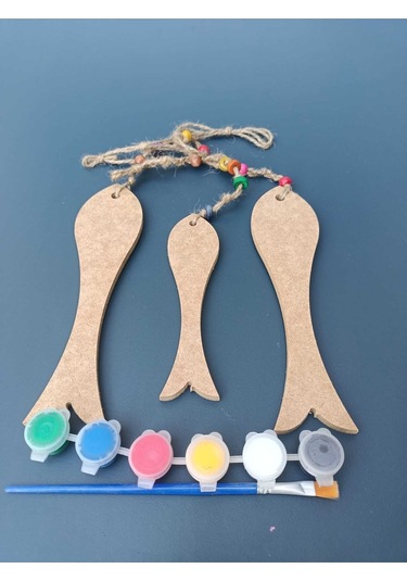 Na Neşeli Ahşap Ipli Sarkaç Takımı Oda , Kapı , Duvar , Balkon , Bahçe ,yazlık Süsü. Okul Etkinlik ,ham Ahşap Boyama Model Uzaunbalık.