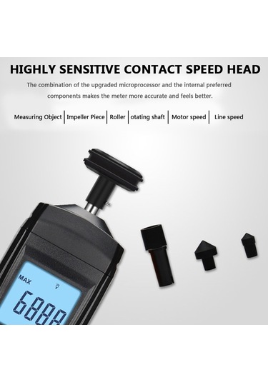 Benetech Gm8906 Taşınabilir Temaslı Takometre