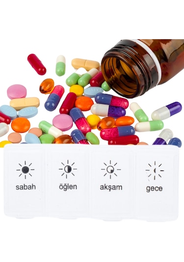 1 Adet Günlük İlaç Kutusu İlaç Kutusu Düzenleyici