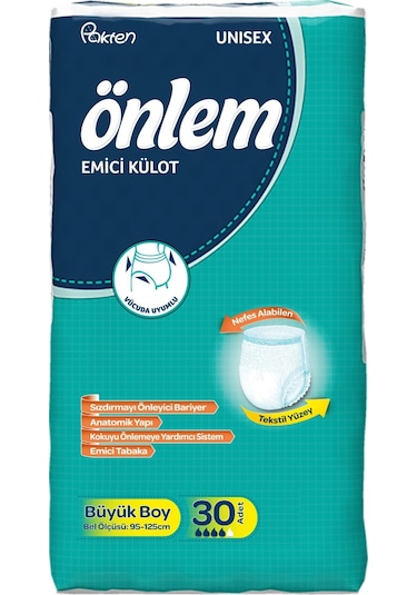 Önlem Emici Külot Hasta Bezi Large Büyük 120 Adet