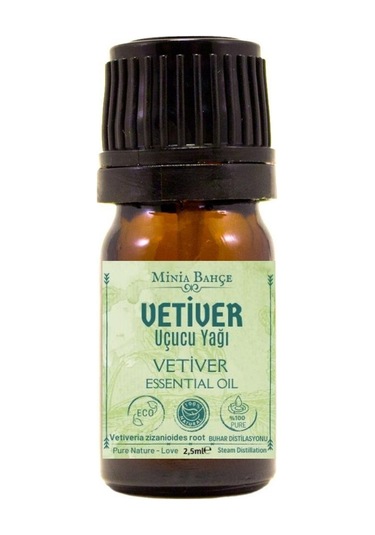 Minia Bahçe Vetiver Uçucu Yağı %100 Saf 2.5 ML