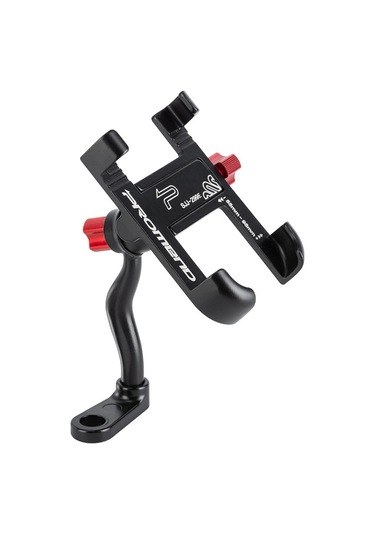 Qingmipy Motor Elektrikli Bisiklet İçin Alüminyum Telefon Tutucu, Geribakış Aynası Tipi, 360 Döner, 55-95mm Genişlik, Siyah Sjj-299e