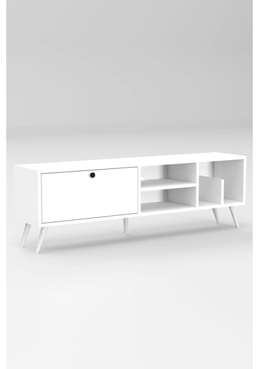 Lena Tv Sehpası, Tv Standı, Televizyon Ünitesi Beyaz