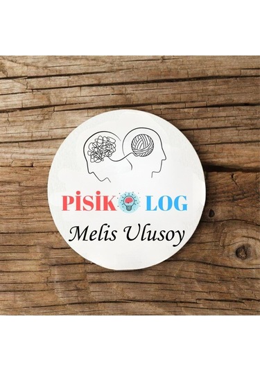 Pisikologlara Özel Mdf İkili Bardak Altlığı