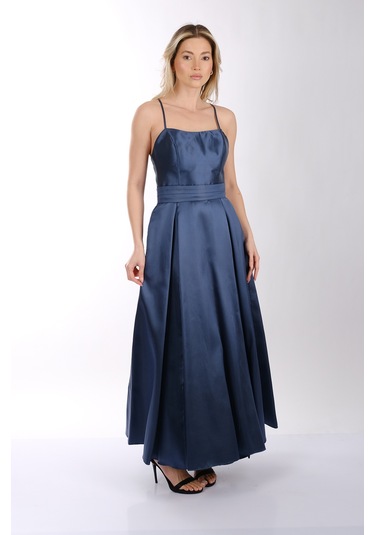 Abiye Elbise Dori 00kb7078 Koyu İndigo