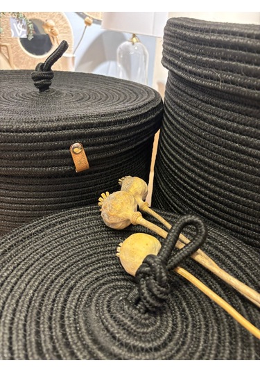 Victor Çok Amaçlı Düzenleyici Kapaklı 3'lü Sepet,kapaklı Kirli Çamaşır Sepeti, Kapaklı Organizer Siyah