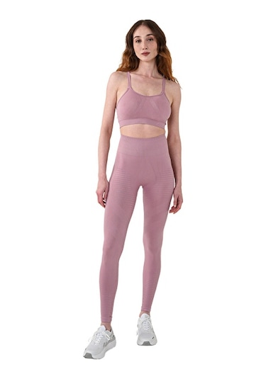 Musclecloth Nova Seamless Desenli Push-up Tayt Pembe