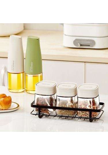 Fortunelane Küçük Mutfak Otomatik Kütle Açık Cam Yağ/soya Sos/sirk Köpürtü Flakonu, Dayanıklı Beyaz, Yağ Tutanmaz Diğer