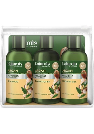 Naturals By Watsons Argan Seyahat Seti 100 Ml X3