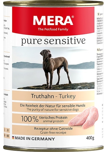 Mera Pure Sensitive Adult Hindili Yetişkin Köpek Konservesi 400 G
