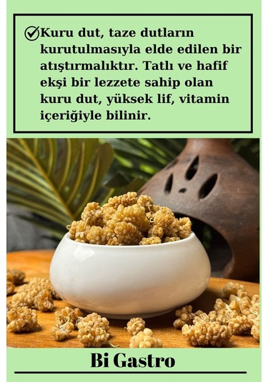 Doğal Kuru Dut - 500 Gr 500  G