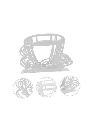 Kahve Evi Restoran Dekorasyonu Mutfak Masaları Ve Tezgahlar İçin Kağıt Peçetelik Standı Siyah Galvanizli Peçete Düzenleyici Beyaz Beyaz