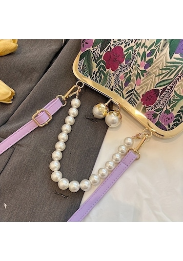 Trendooze Zarif Çiçekli Çapraz Çanta Yeşil Moda Harekete Geçirin Yeşil