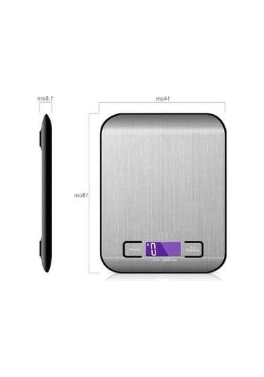 Besthome1 Ev Kullanıma Uygun Şarjlı Paslanmaz Terazi, 5kg/1g Hassas, Küçük Boy, Siyah/kahve Taraflı Çok Renkli
