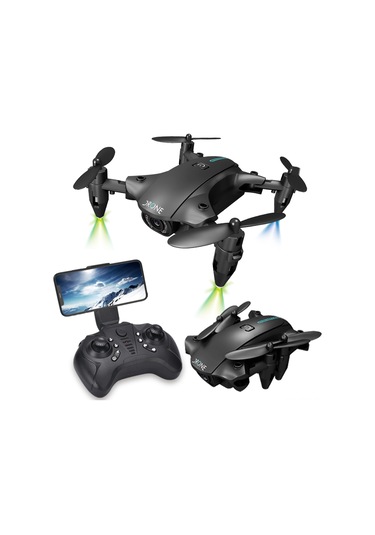 Samdoo H2 Mini Katlanabilir Drone: 4k Kamera, Hız Kontrolü, Başsız Mod Ve İzleme Uçuşu Özellikleriyle Pil Dahil