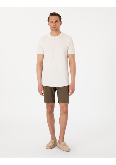 Pierre Cardin Erkek Haki Şort / Bermuda 50308148-vr027 Haki