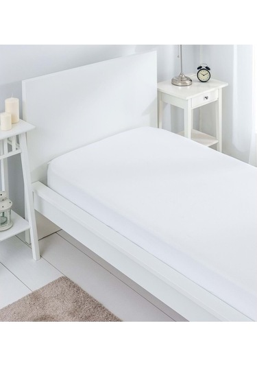Beyaz 5 Adet Düz Tek Kişilik %100 Pamuk Otel Çarşaf 160×240 Cml