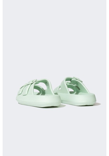 Defacto Kız Çocuk Yüksek Taban Çift Bantlı Eva Terlik B8475A824SMGN158 Yeşil