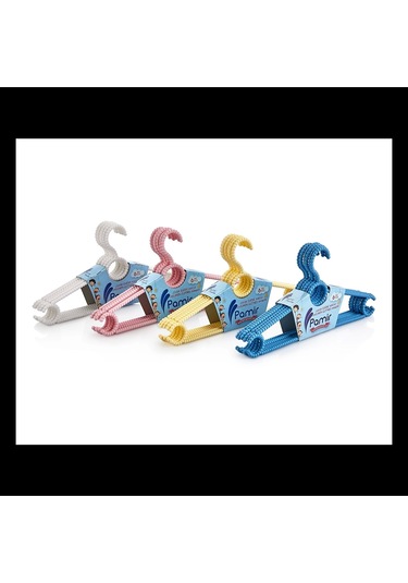 6 Parça Pls.boncuk Çocuk Elbise Askı 4767 Çok Renkli