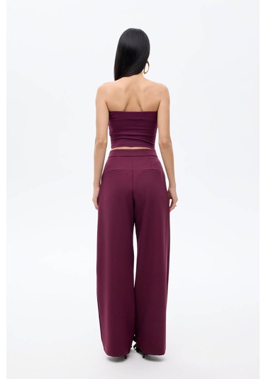 Quzu Bordo Kadın Bluz 23369 Bordo