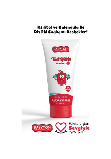 Babyton Çilek Organik Diş Macunu 50 G