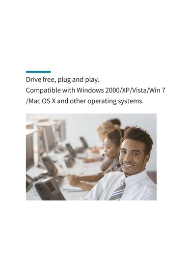 Xindoker Usb Tek Kulaklı Müşteri Hizmeti Kulaklığı - Gürültü Engelleme Mikrofon, Ses Kontrol Tuşu, 300 Derece Dönebilen Mikrofon, Plug & Play, Siyah