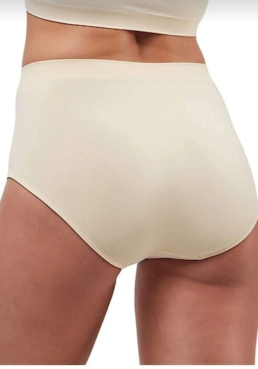 Elit Life 811 A-01 Bayan Yüksek Bel Dikişsiz Esnek Slip Külot Tekli Ten