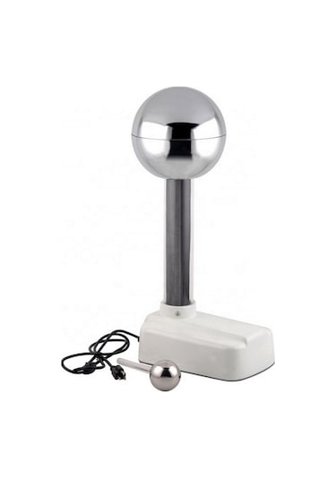 Van De Graaff Jeneratörü Krom Kaplı Metal Küreli Yedek Kauçuk Kayış İle