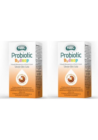 2 Adet Nbl Probiotic D3 Drop Damla 7.5Ml