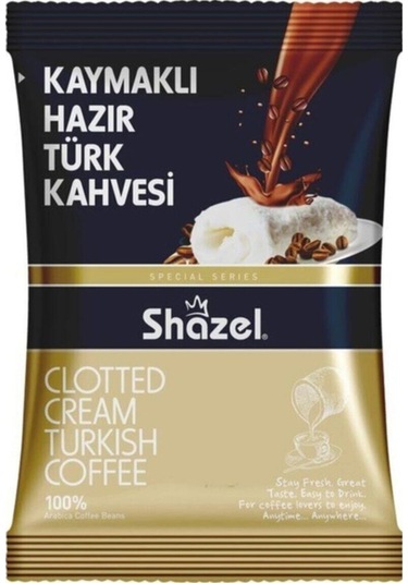 Shazel Hazır Türk Kahvesi Seti 4'lü 100g 4 Adet Kaymaklı, Portaka
