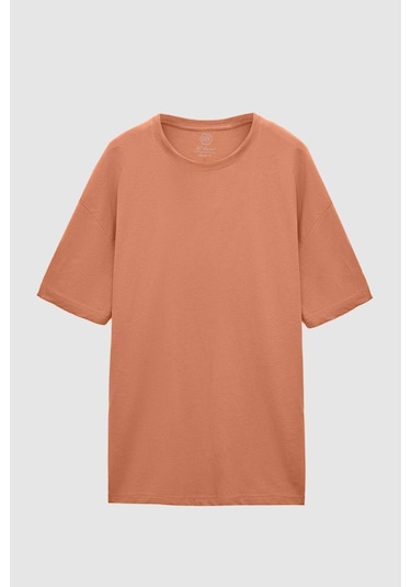 Ds Damat Regular Fit Vizon %100 Pamuk T-Shirt 4HC141996754M Vizon