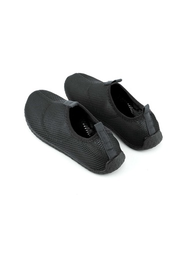 Gezer Yazlık Unisex Pvc Taban Plaj Deniz Havuz Ayakkabı Siyah