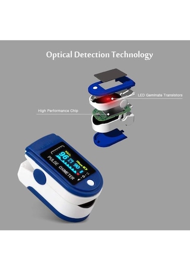 Pulse Oksimetre Parmak Tipi Kan Oksijen Nabız Ölçer Oximeter Ke-6007