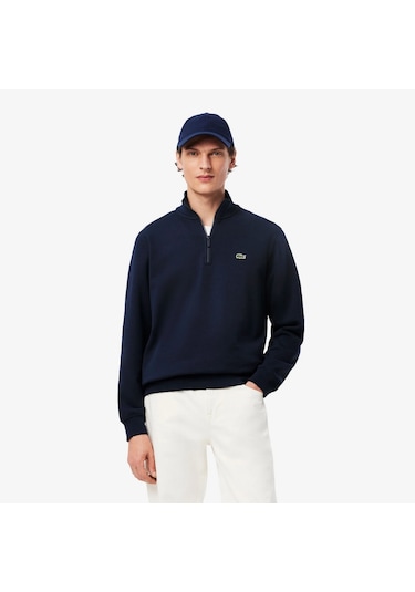 Lacoste Sh9774 Erkek Sweatshirt Lacivert