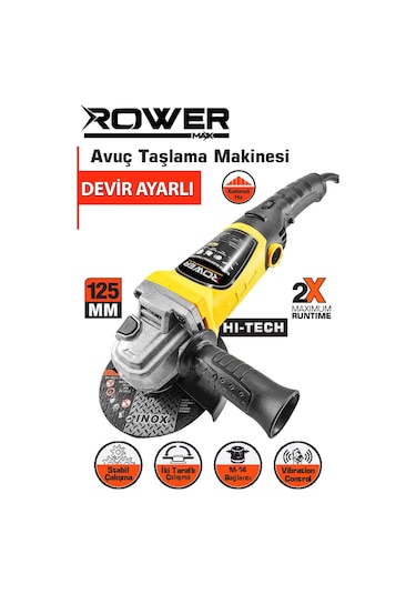 Rowermax 99965vfx Alman Stark Avuç İçi Taşlama 115 MM