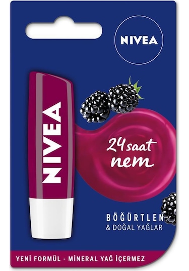Nivea Böğürtlen Dudak Bakım Kremi 4.8 G