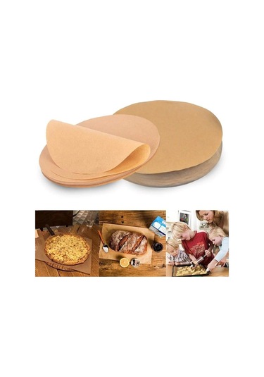 50 Adet Air Fryer Pişirme Kağıdı Yağ Geçirmez 21,5 Cm Yuvarlak Model Xxl Model Uyumlu