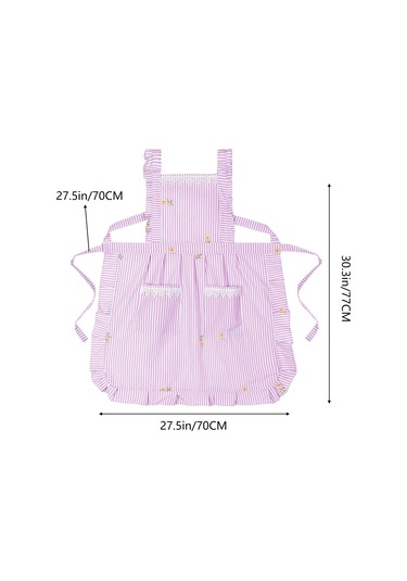 Kadınlar İçin Cepli Komik Önlükler, Mutfak Pişirme Izgara Barbekü C Pembe/çizgili, Diğer