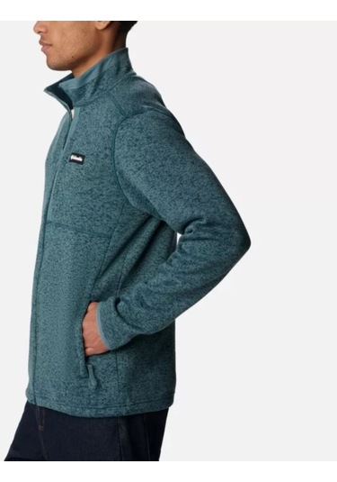 Columbia Sweater Weather Erkek Tam Fermuarlı Polar Üst Yeşil Ao9710-414 001