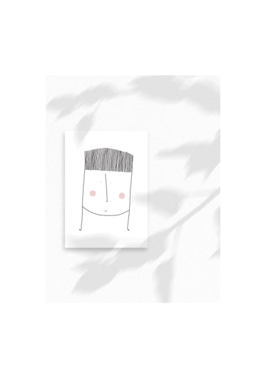 Erkek İllüstrasyon Baskılı A3 Duvar Posteri-2549