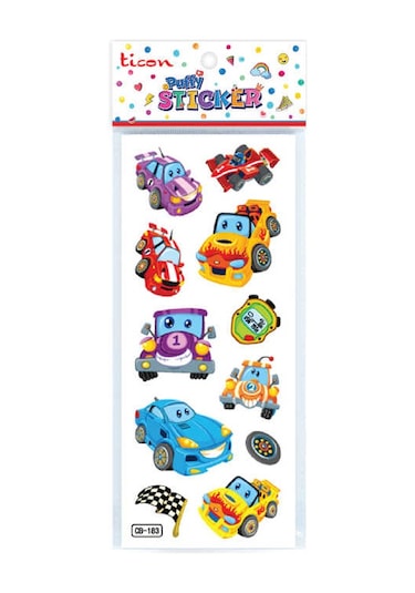 Ticon Puffy Sticker Araba