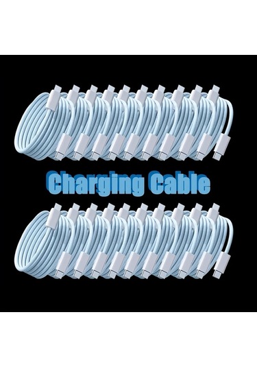 Honeybeeshop Mor 10lu 60w Usb C İphone 16 Şarj Kablosu 3.3ft Hızlı Şarj İpad Samsung Uyumlu