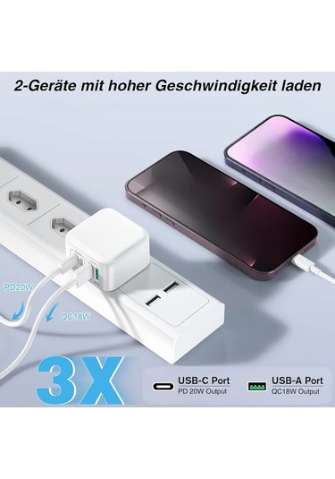 Honeybeeshop Sancomo 2025 Yeni Model 40w 4 Portlu Usb A C Hizli Sarj Adaptoru Hnt Pd3509 Siyah İphone Uyumlu İpad Airpods Icin Ab Fisi Siyah