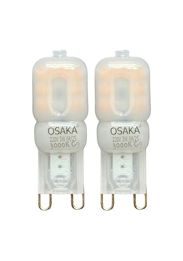 2 Adet Osaka 3w Sarı Işık 3000k Buzlu Dim Edilebilir G9 Duylu Led Kapsül Ampul