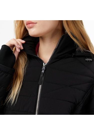Nautica Kadın Siyah Regular Fit Mont Desenli 117003891 Siyah