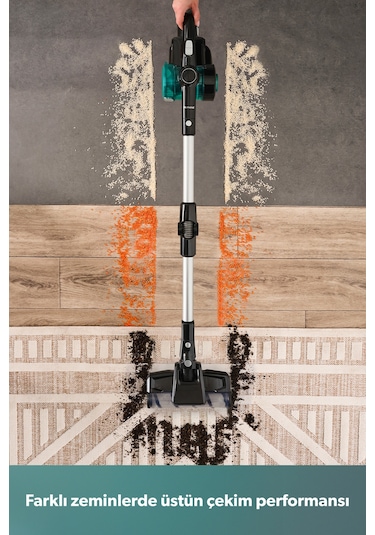 Homend Dustrider 1264H Şarjlı Turbo Başlıklı Dikey Süpürge